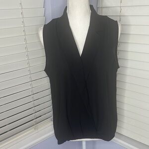 J. Jill Black Sleeveless Blouse